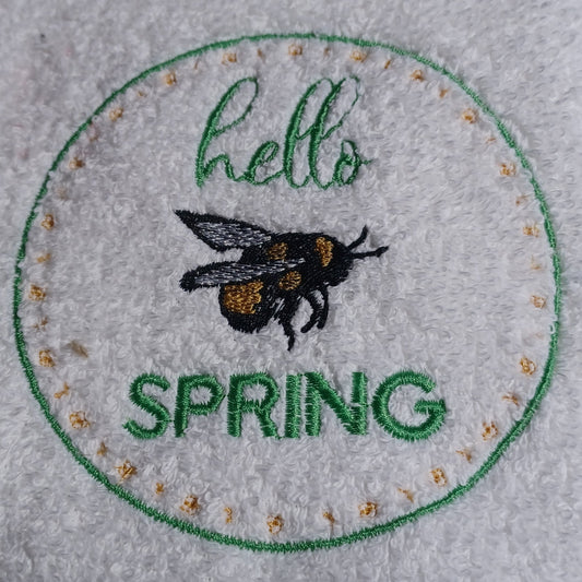 ODC Hello Spring Bee (Embroidered CYO)