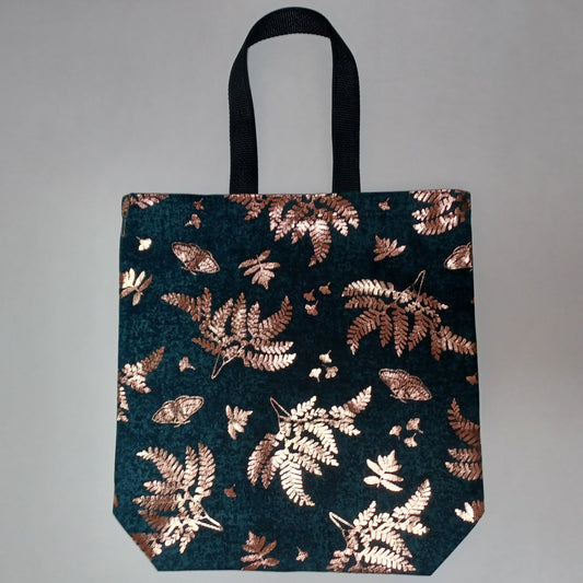 Rose Gold Shimmery Butterflies Tote Bag