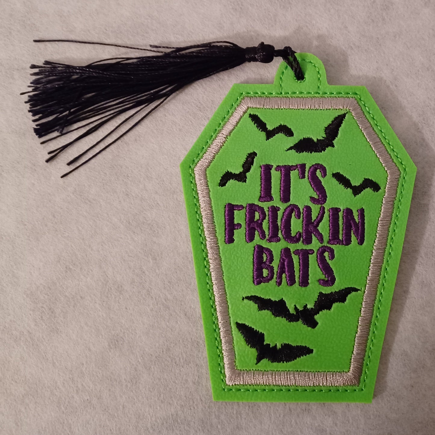 "It's Frickin Bats" Coffin Bookmark
