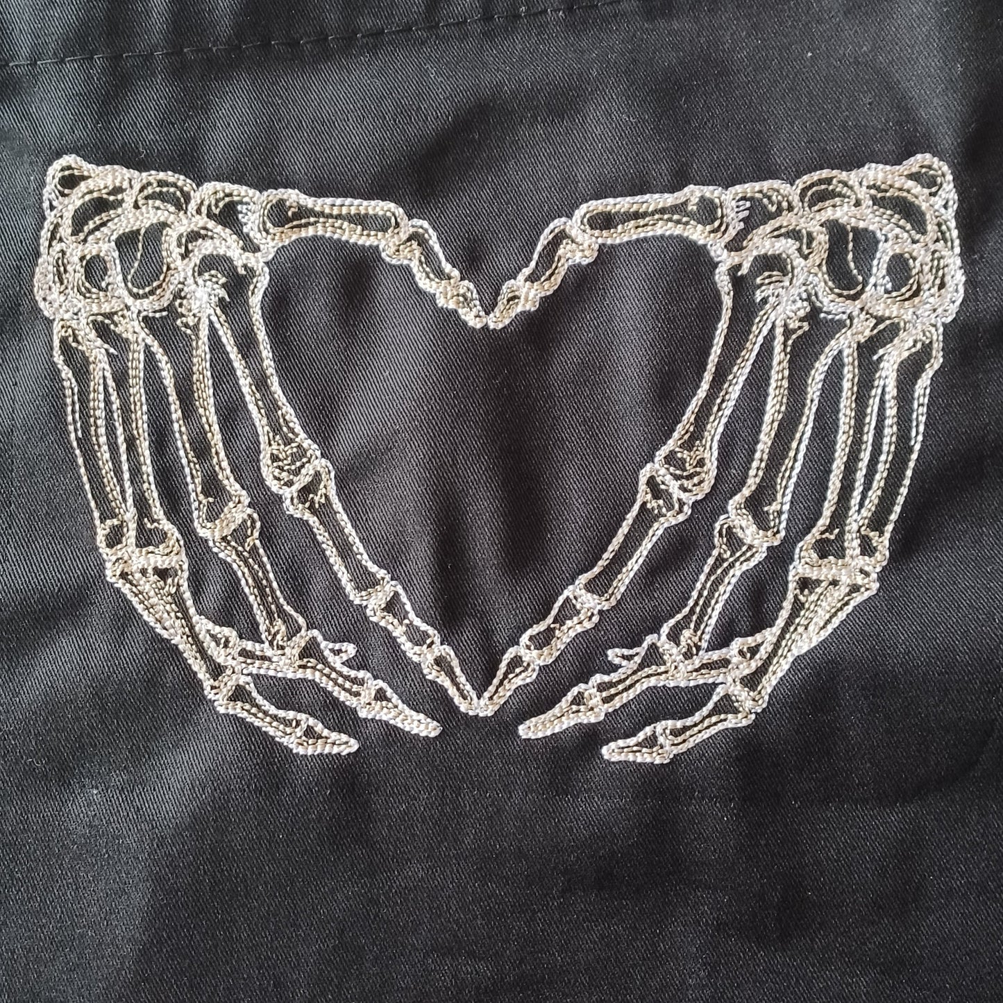 Skeleton Heart Hands (Embroidered CYO)