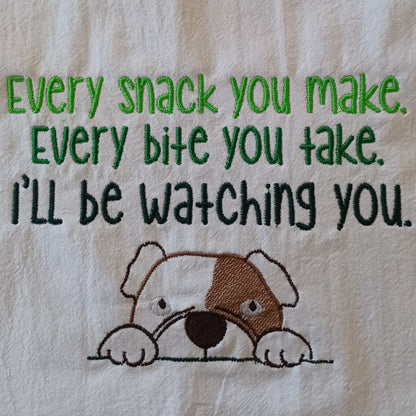 I'll Be Watching You Dog (Embroidered CYO)