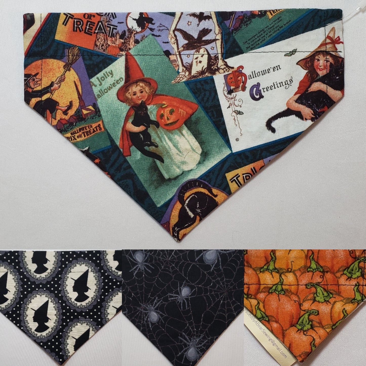 Vintage Witch Over-the-Collar Pet Bandana